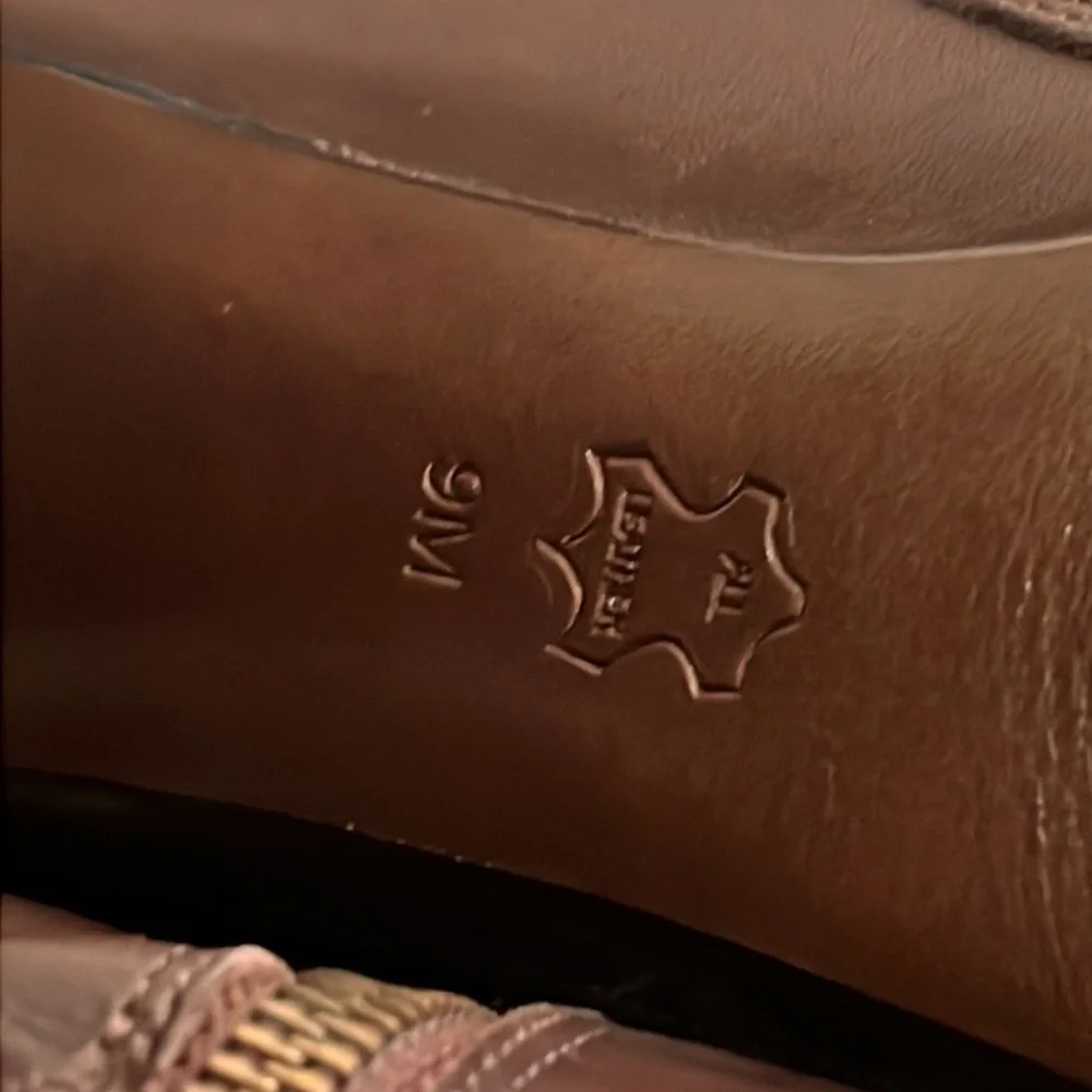 Tory Burch Barrick brown leather platform ankle boots - Picture 8 of 8
